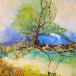 encaustic painting The Gift