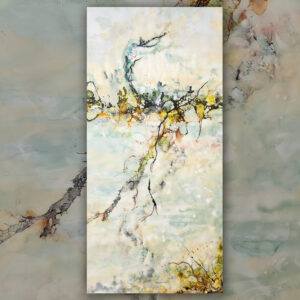 Ode to Monet encaustic painting