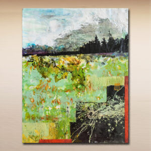 Memories of a Lost Forest encaustic painting