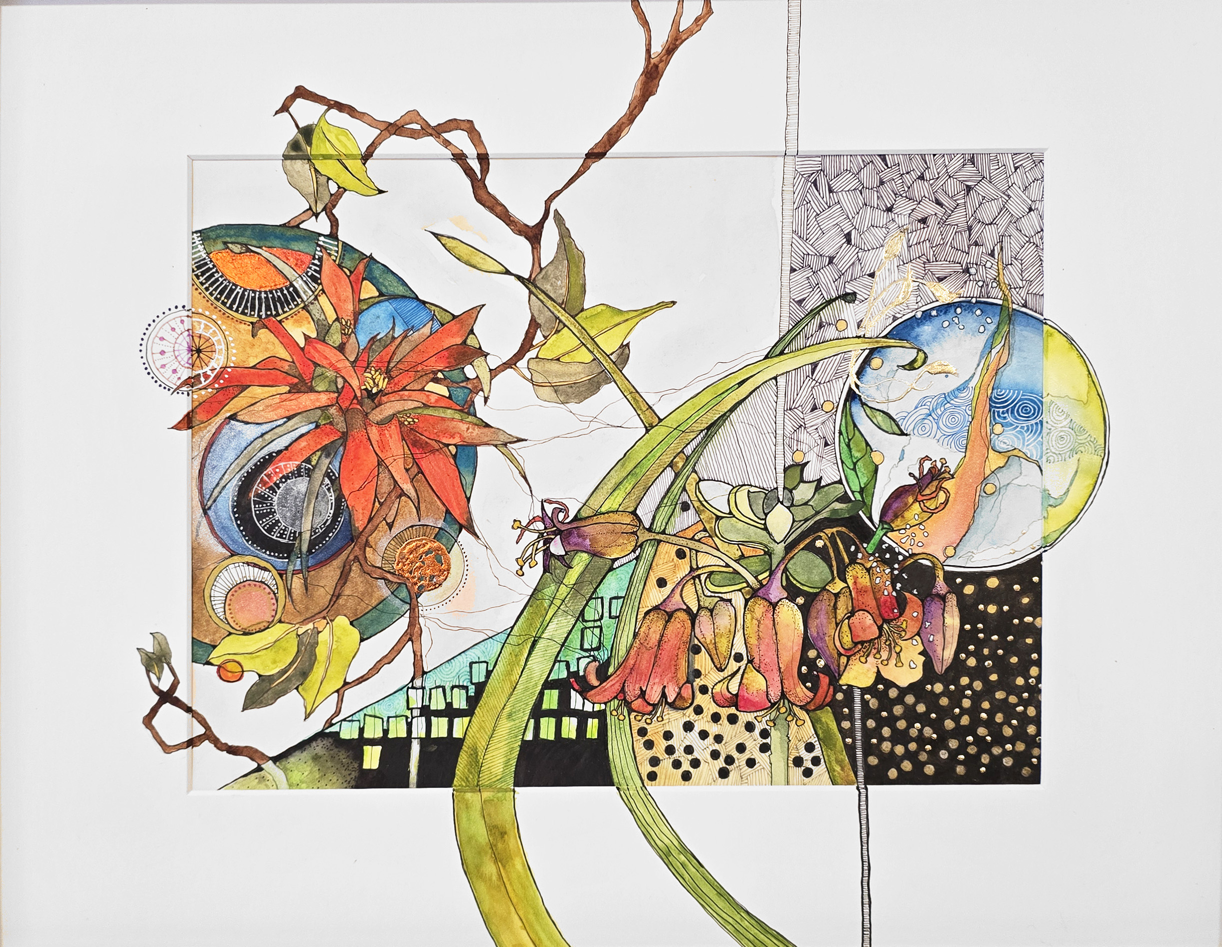 Scarlet Star Scarlet Star watercolor by Connie Pickering Stover