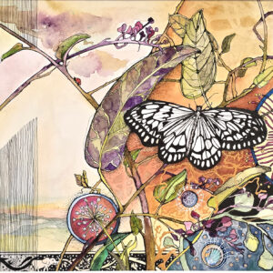 Twilight Flight Watercolor by Connie Pickering Stover