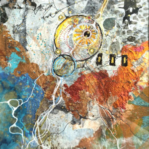 Yesterday's Poem, Mixed Media by Connie Pickering Stover