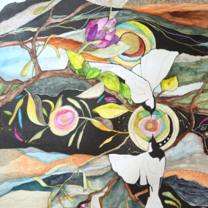 Joy watercolor by Connie Pickeirng Stover