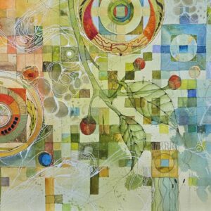 Watercolor and ink painted by Connie Pickering Stover