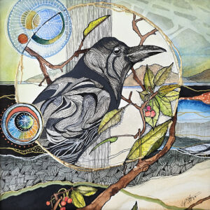 My Raven Friend print by Connie Pickering Stover