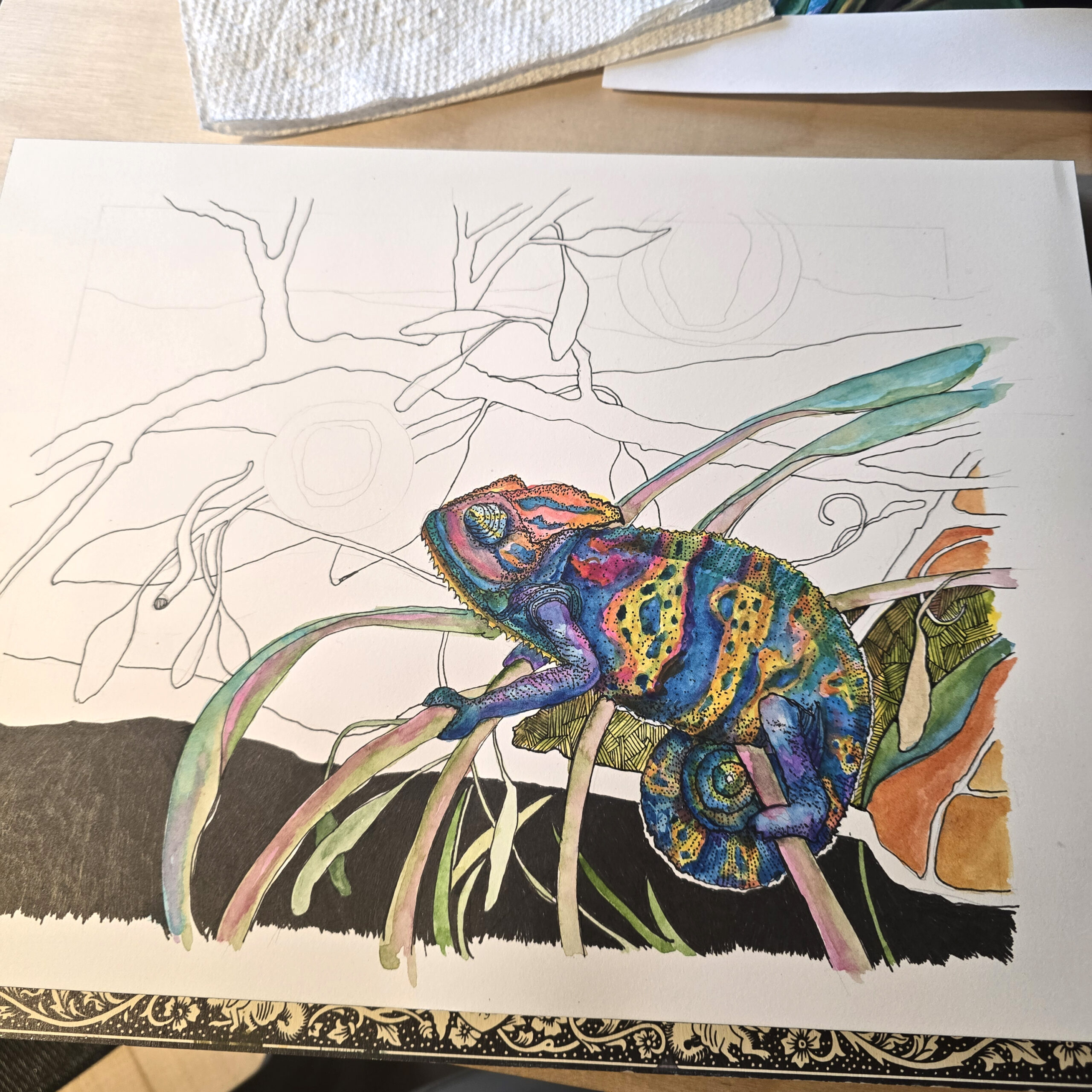 Meet Kevin Chameleon - in process2