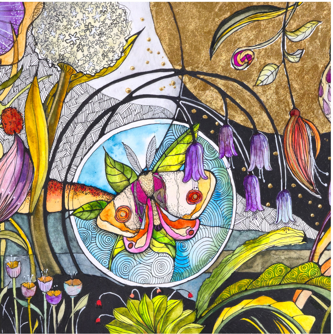 Fantastical Moths I Fantastical Moth by Connie Pickering Stover