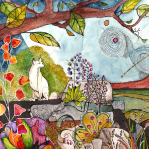 Forest Foxy print by Connie Pickering Stover