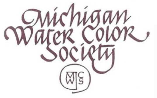 Michigan Watercolor Society logo white