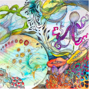 Ocean Octopus print by Connie Pickering Stover