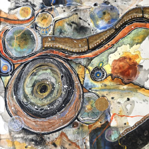 We Are Not Alone mixed media by Connie Pickering Stover