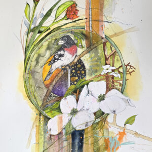 Floral Flight watercolor by Connie Pickering Stover