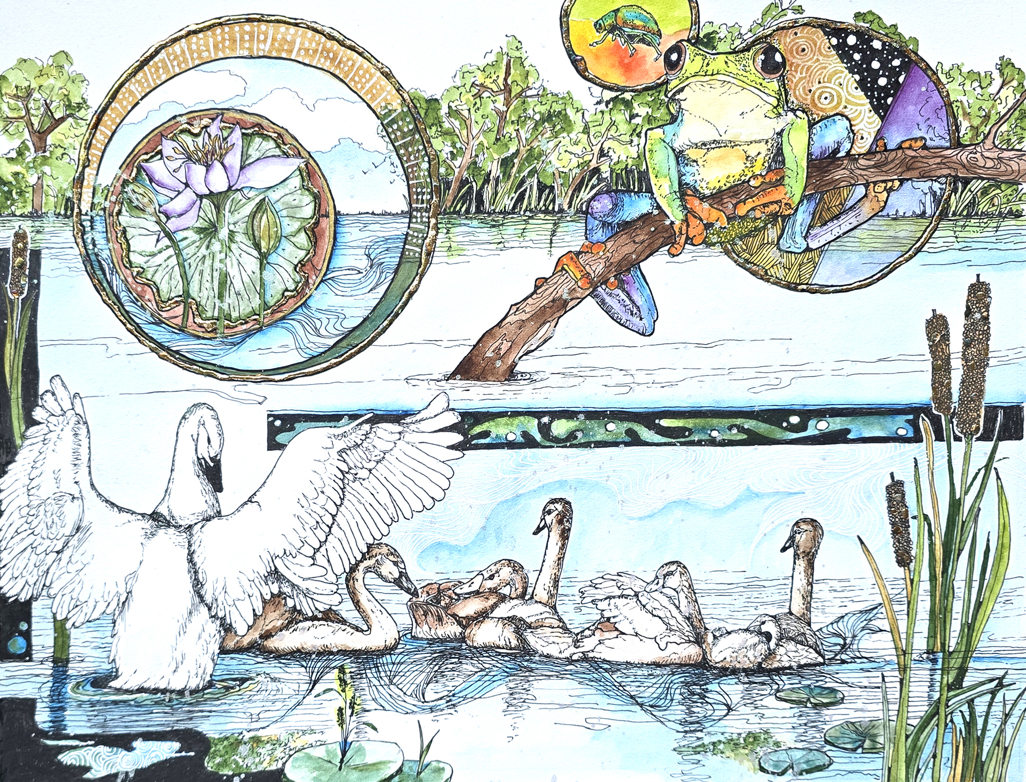Watercolor by Connie Pickering Stover