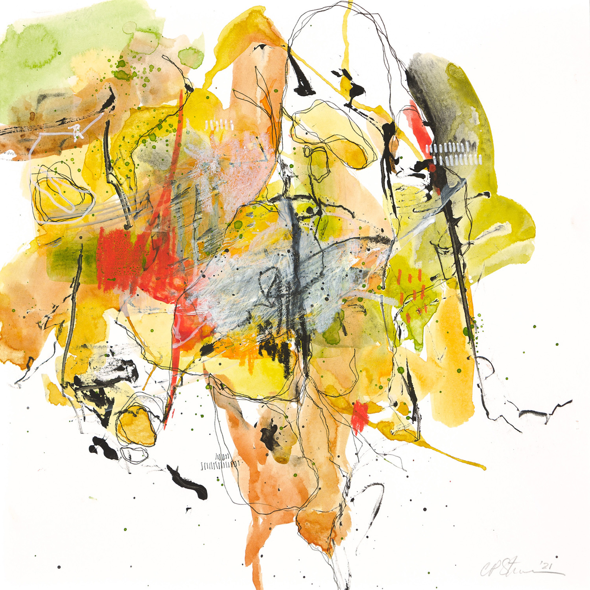 Updraft Watercolor by Connie Pickering Stover