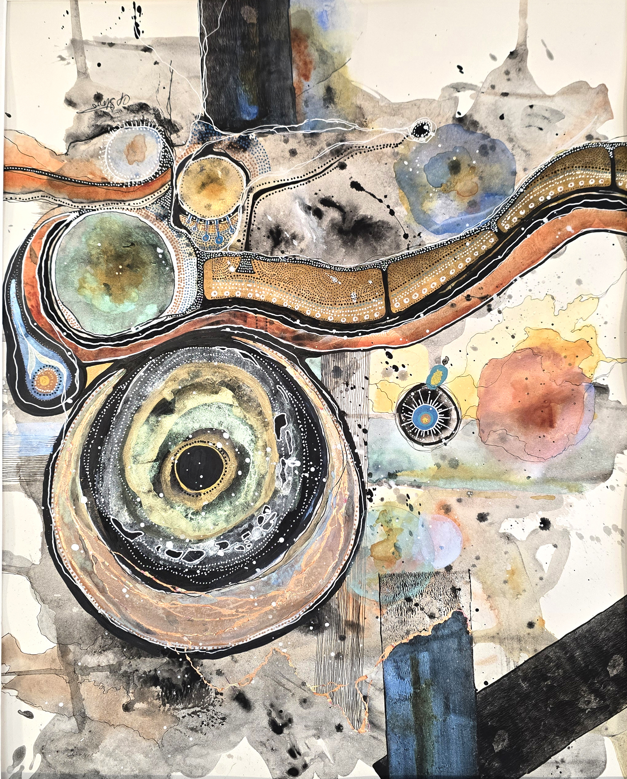 We Are Not Alone Watercolor by Connie Pickering Stover